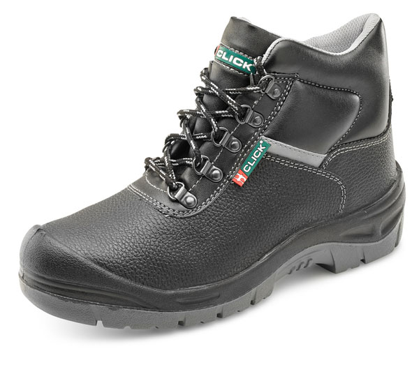 BLACK GREY SAFETY BOOT SIZE 04